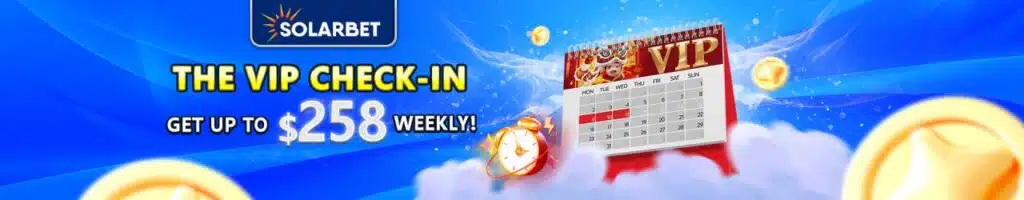 SOLARBET VIP CHECK-IN BANNER