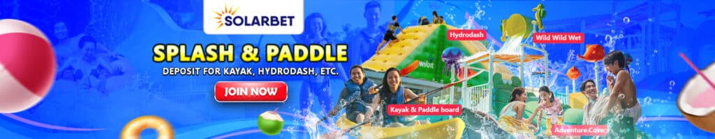 Solarbet Splash and Paddle Banner